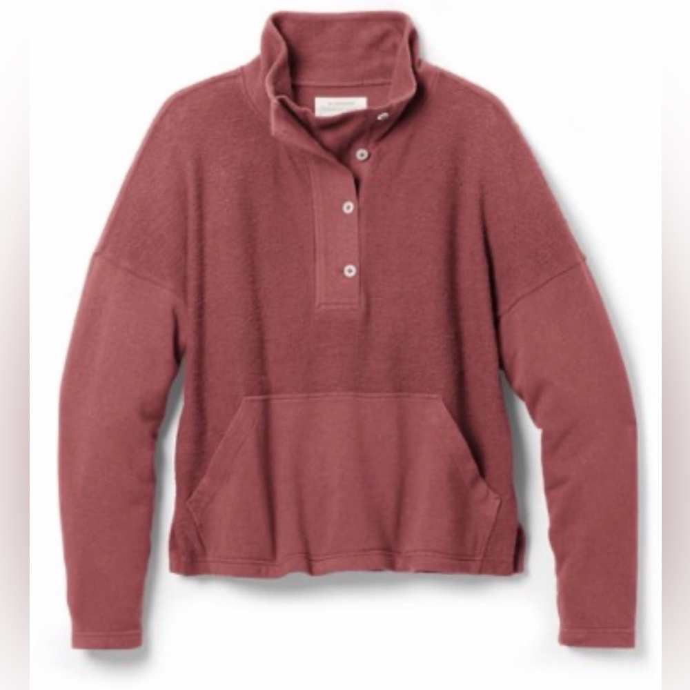 REI Co-Op Wallace Lake Fleece High-Neck Pullover Dusty Rose Size Medium